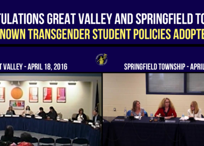 Great Valley + Springfield Adopt First Known Trans Policies in PA