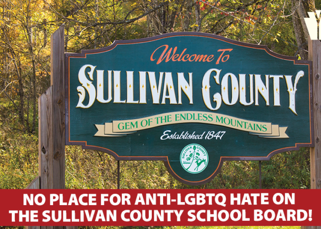 PYC Condemns Horrific Anti-LGBTQ Comments from Sullivan County School Board Member