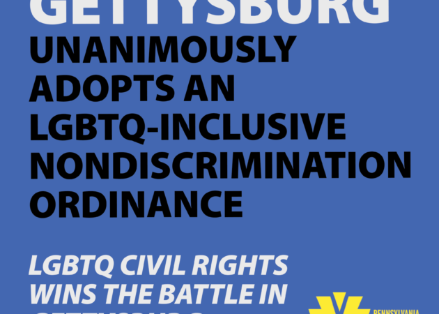 Gettysburg Unanimously Adopts an LGBTQ-Inclusive Nondiscrimination Ordinance